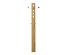 Java Exclusiv 50120 Garderobe Multi Kernbuche Massiv geölt, 50 x 38 x 190 cm