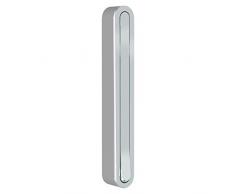 Klapphaken-Garderobe CANOA - H 160 mm silber - für Wartezimmer, Büro und Wohnbereiche - platzsparend, stabil, Klapp-Haken aus wetterfestem Chrom und hochwertigem Kunststoff. Garderoben-Haken.