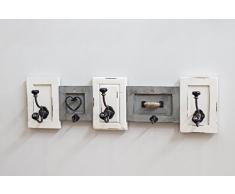 HAKU Möbel Wandgarderobe, Massivholz, Vintage, One Size