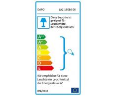 6 x Außen-Wand-Leuchte-Lampe LUGANO Garten-Leuchte-Lampe Ober- und Unterlicht Aluminum-Druckguss Balkon-Flur-Treppen-Terrassen-Gang-Garagen-Keller-Leuchte-Lampe