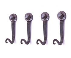 Kleiderhaken Vintage - 2-8 Stück - 100% Handarbeit - Personalisierbarer Garderobenhaken Vintage Garderobe -Haken im Retro Look für Schlüssel