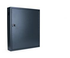 Unbekannt Pavo 8047208 Deluxe Schlüssel-Kasten/Schrank/Tresor, 80 Haken mit Seitlichem Schlüsseleinwurf, Dunkelgrau
