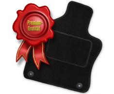 Bär-AfC VW04494 Premium Auto Fußmatten Velours Schwarz | Rand Kettelung Schwarz | Set 4-teilig | Passgenau für Modell Siehe Details