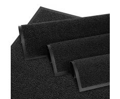 Entrando Schmutzfangmatte 60 x 40 cm in Anthrazit - 6 Größen - Fußmatte Innen und Außen - Schmutzmatte für den Eingang - Waschbar - Teppich Fussmatte