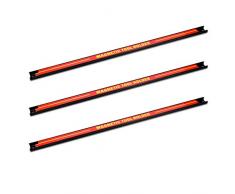 Navaris 3x Magnetische Werkzeughalter Leiste - ca. 60 cm lang mit Montage-Material - Wand Magnetleiste Set für Werkstatt - Magnet Werkzeug Halterung