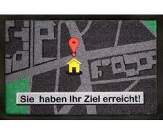 Fussmatte Sie haben Ihr Ziel Erreicht ! Fußmatte Schmutzmatte Türabstreifer Türmatte Navi Fußabstreifer