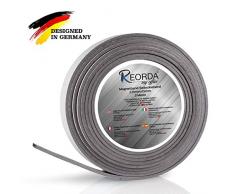 Reorda Magnetband - Selbstklebender Magnetstreifen mit optimierter Magnetstärke - Magnetleiste mit vielseitigen Einsatzmöglichkeiten - individuell zuschneidbar I Magnetklebeband I Magnetwand I Tape