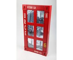 point home Design-Schlüsselschrank Container, Retro, rot, 57cm