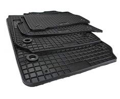 kfzpremiumteile24 Gummimatten Premium Qualität Fußmatten Gummi schwarz 4-teilig