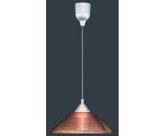 Trio Leuchten Pendelleuchte mit Riefenglas in amber-transparent exklusive 1 x E27 max. 60 W, ø 30 cm, Länge: 125 cm, 301400124