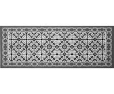 oKu-Tex Fußmatte | Schmutzfangmatte | Mosaik Muster Bunt | Deco-Style Türvorleger für innen | rutschfest | grau/anthrazit | 45x120 cm