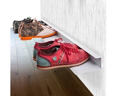 Bentatec Schuhregal für 4 Paar Schuhe zur 100 cm lang Schuhschrank Regal Schuhe