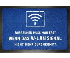 empireposter W-LAN Aufräumen - Fußmatte, Größe: 60 x 40 cm, Material Polypropylen
