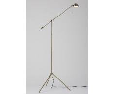 Dapo Halogen-Stehleuchte Standleuchte Standlampe Small Studio Nickel matt, inklusive G9, 40W Halogen Leuchtmittel