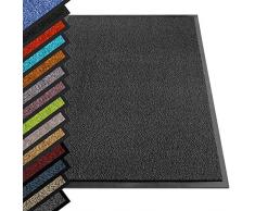 etm® Schmutzfangmatte - Note 1,6: Sieger Preis-Leistung - Fußmatte in vielen Größen - Türmatte Fußabstreifer für Haustür innen und außen (Anthrazit-Schwarz, 60x90 cm)