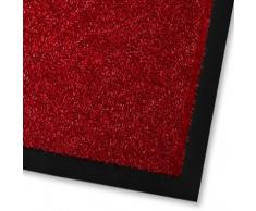 Schmutzfangmatte ColorLine | Türmatte in vielen Größen | Fußmatte für Innenbereich | rutschfester Teppich für Flur, Haustür, Eingang, Eingangsbereich, Vorzimmer - Rot 60x90 cm
