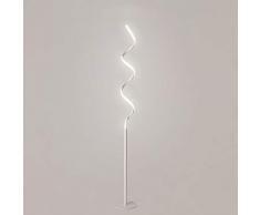 LED Stehleuchten Stehlampe Moderne Dimmbare Fernbedienung Hohe Standlichter Kreatives Metall Acryl mit Stecker Vertikale Kurve Spirale lamp Lesen Wohnzimmer Schlafzimmer (Three-Color,White-Spiral)