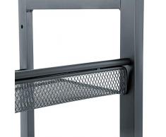 SONGMICS 5-stöckiges Schuhregal, erweiterbarer Schuhständer aus Metall, verstellbare Schuhablage, für 15-20 Paar Schuhe, kurze Stiefel, Pumps, 74 x 104 x 30,7 cm, dunkelgrau, LMR005GB