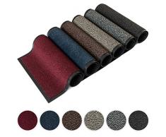 Kettelservice-Metzker® Schmutzfangmatte | Sauberlaufmatte | versch.Farben & Größen | incl.Fleckentferner | terrabraun-schwarz meliert 60 x 90 cm