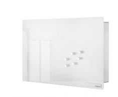 Blomus 65363 Schlüsselkasten / Glasmagnettafel Velio, weiß