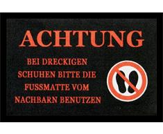 Rockbites Design 1012511910 Fußmatte, Polyamid, Schwarz, 40 x 60 cm