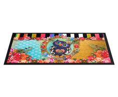 Schmutzfangmatte / Fußmatte / Fussmatte / Fußabstreifer / Fußabtreter/ Schmutzmatte Modell Melli Mello Deco Owlie / Eule / witzig lustig Größe ca. 45 x 75 cm / Decomat-Fußmatte / sehr hochwertige Fußmatte