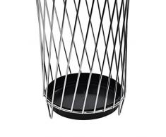 Regenschirm Schirmständer Schirm Regenschirmständer Schirmhalter Ständer Halter Metall chrom - herausnehmbarer abtropfschale | Höhe:52cm