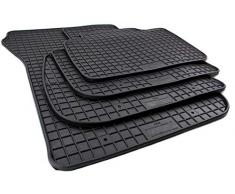 kfzpremiumteile24 Gummimatten Premium Qualität Fußmatten Gummi schwarz 4-teilig