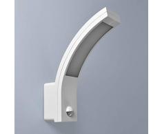 LED Aussenleuchten Bewegungsmelder Wand-leuchte Wandlampe Flurleuchte Fluter 15W weiß modern IP54 PIRIT-WH