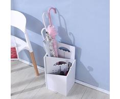 DDGOD Holz Schirmständer,Regenschirmständer Abnehmbare Schirmhalter Hand gefertigt Hand gefertigt Weiß Mini Kunststoff Indoor Lagerung-Rack Veranstalter-stöcke-C 25x21x52cm(10x8x20)