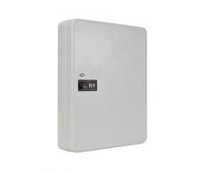 Wedo 10246037 Schlüsselschrank für 60 Schlüssel 3-Stelliges Zahlenschloss, individuell einstellbar 28, 8 x 9, 4 x 37, 0 cm, Pulverbeschichtetes Stahlblech, inkl. Befestigung, lichtgrau