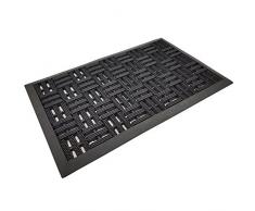 DILUMA Fußmatte Matador 45x75 cm Outdoor Schmutzfangmatte Fußabstreifer Fußabtreter aus Gummi - langlebig und robust