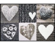 Salonloewe Fußmatte waschbar Alpenglück Herzen 50x75 cm SLD0122-050x075