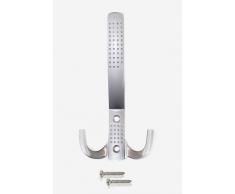 Kleiderhaken CHROM MATT Metallhaken Garderobenhaken 2er SET