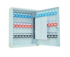 Schlüsselkasten/Schlüsselschrank 350x270x80 mm, 42 Haken, lichtgrau, inkl. Schlüsselanhänger