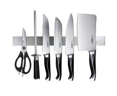 CHAIRLIN Messerhalter Edelstahl Magnet Messerhaltung, Messer Magnetleiste zur Wandmontage, 40cm Messer Magnetleiste für Küche, Büro & Werkstatt