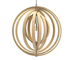 tomons Pendelleuchte Holz im Mobilé-Stil, Hängeleuchte mit außergewöhnlichem Design im nordischen Stil, Rahmenelemente beweglich, Lampe u.a. geeignet für Restaurants, Bars und Ihr Zuhause - PL1004