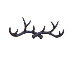 Sport Tent-Vintage Haken Hirschgeweih Geweih Aufhänger Garderobe Antik Gusseisen Wandgarderobe Kleiderhaken Garderobenhaken