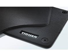 Original Volkswagen VW Ersatzteile Tiguan Original Premium Velours Fußmatten , vorn+hinten