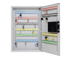 Rottner Schlüsselschrank S 100 EL, Elektronikschloss, Schlüsselkasten, Stahlblech, 100 St. Schlüsselanhänger