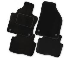 Bär-AfC AU00205 Premium Auto Fußmatten Velours Schwarz, Rand Kettelung Schwarz, Stick nach Wahl, Set 4-teilig, Passgenau für Modell Siehe Details