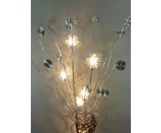 Stehleuchte aus Alu-Drahtgeflecht Samia 7 flammig Standleuchte Bodenlampe