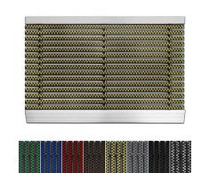 etm Fußmatte mit Aluminium Rahmen für außen | Elegante Alumatte mit robusten Bürsten wetterfest | 3 Größen (40 x 60 cm Beige)