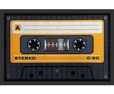 Fussmatte Tape Orange Kassette Fußmatte Cassette Schmutzmatte Türabstreifer Türmatte Fußabstreifer Schmutzfangmatte