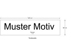 OFFORM Türschild l Wortschild l Hinweisschild aus Edelstahl l Für Garderobe keine Haftung l 160x40 mm l Nr.8341