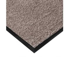 Schmutzfangmatte Rhine | schadstoffgeprüft | waschbare & extra leistungsstarke Fußmatte | Sauberlaufmatte mit Rutschfester Rückseite | Türmatte in vielen Größen & Farben (120x180 cm, Hellgrau)