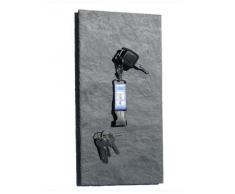 Magnetisches Schlüsselboard, Schlüsselbrett aus echtem Schiefer in 40 cm x 20 cm