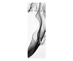 Apalis 79010 Wandgarderobe Grey Nebula | Design Garderobe Garderobenpaneel Kleiderhaken Flurgarderobe Hakenleiste Holz Standgarderobe Hängegarderobe | 139x46cm