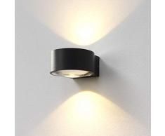 famlights Wandleuchte Hudson Innen und Außen, Anthrazit | Außenleuchte edel Schlafzimmer-Lampe Wandbeleuchtung Wandlicht Wandstrahler Garten Wegelicht Weglampe Aussenbereich Innenleuchte Bar Lounge