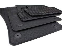 kfzpremiumteile24 Gummimatten Premium Qualität Fußmatten Gummi schwarz 4-teilig